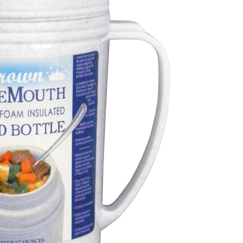 Brentwood 0.5L Wide Mouth Glass Vacuum/Foam Insulated Food Thermos