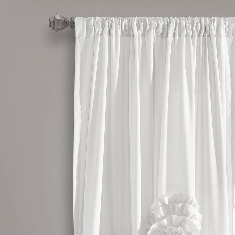 Synthetic Semi Sheer Single Curtain Panel Panel