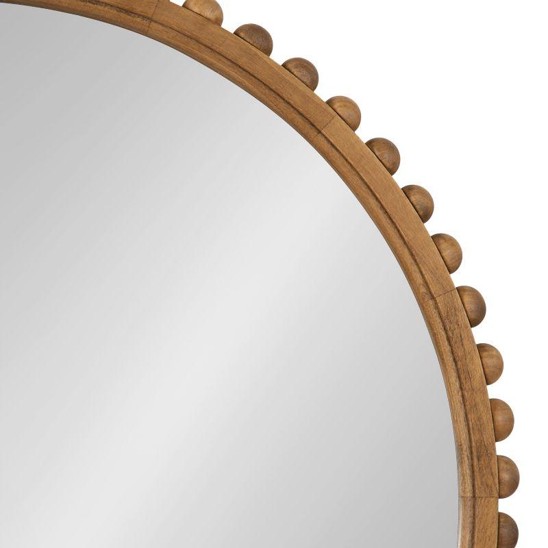 Kate & Laurel All Things Decor 24"x24" Beadbrook Round Wall Mirror