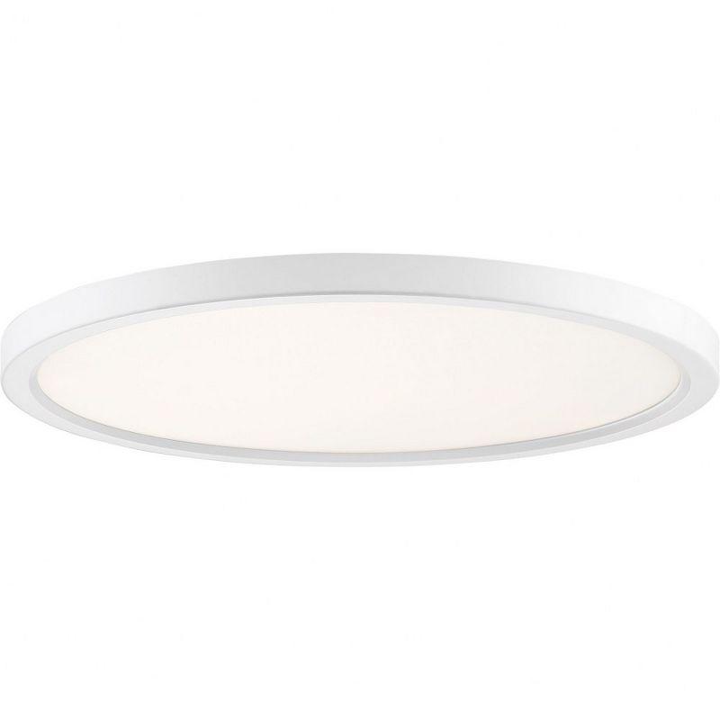 Quoizel Lighting Outskirts 1 - Light Flush Mount in  Fresco