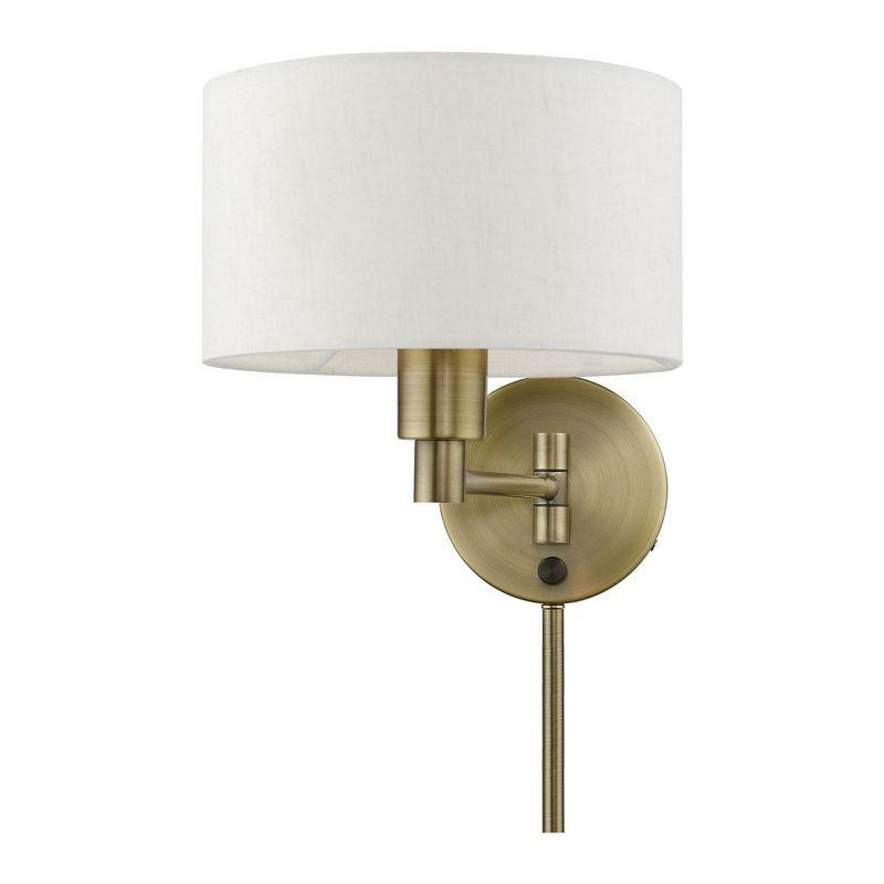 Livex Lighting 1 - Light Wall Light in  Antique Brass