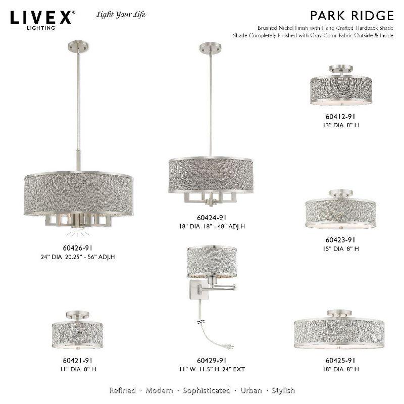 Livex Lighting Park Ridge 6 - Light Chandelier in  Brushed Nickel