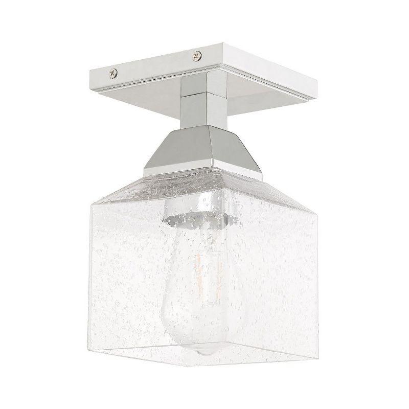 Livex Lighting Aragon 1 - Light Flush Mount in  Polished Chrome