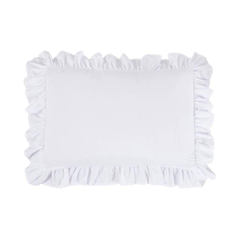 Lily Washed Linen Ruffled Classic Chic Romantic Farmhouse Pillow Sham