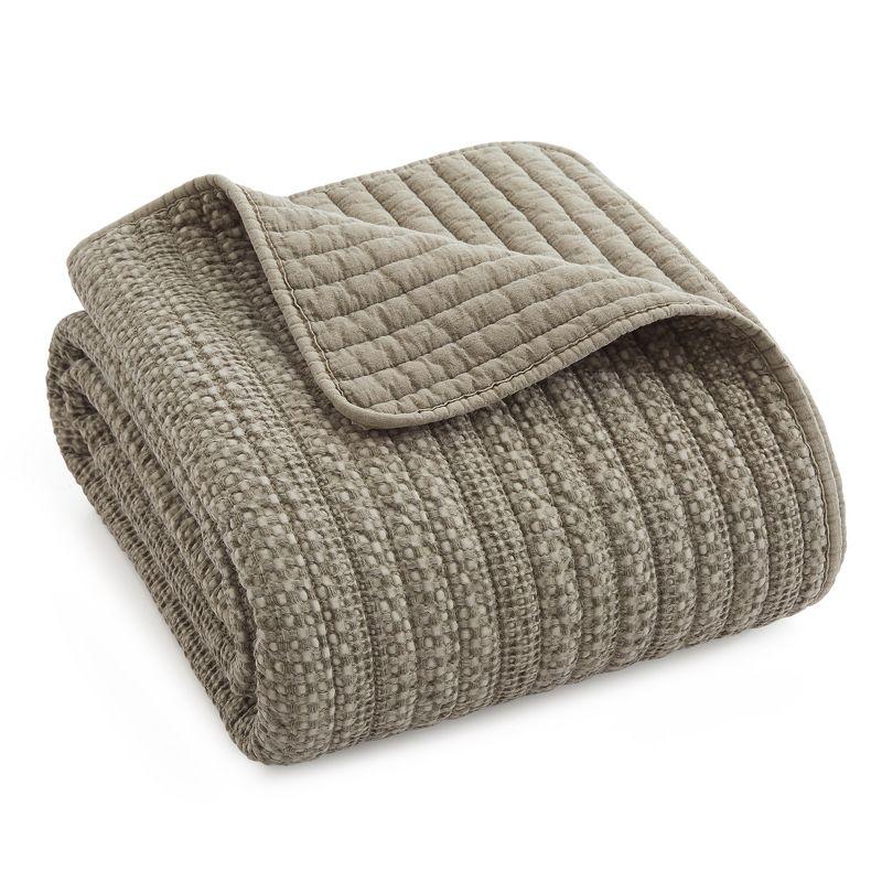 Loden Taupe Quilted Throw - Levtex Home