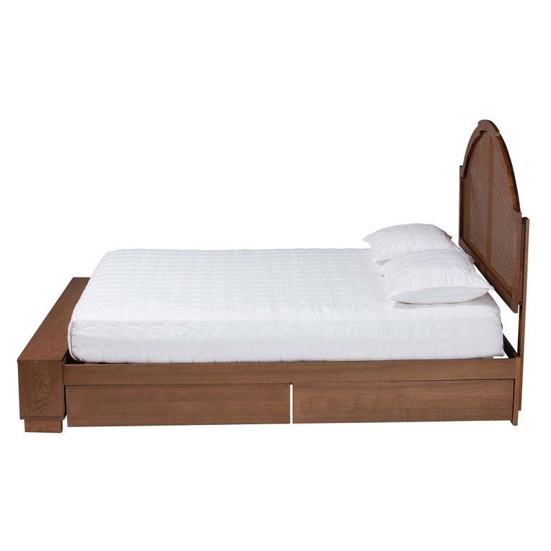 Bayou Breeze Baxton Studio Besim Mid-Century Brown Storage Bed