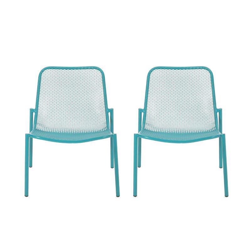 Corrigan Studio® Modern Elegant and Sophisticated Outdoor Dining Chairs (Set of 2)