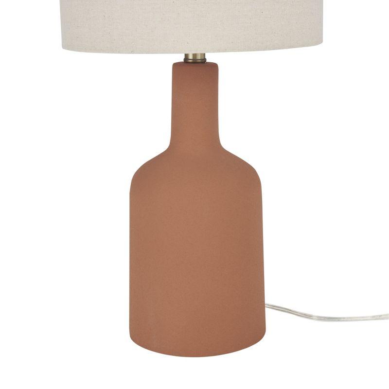 22" Terracotta Ceramic Table Lamp - Nourison