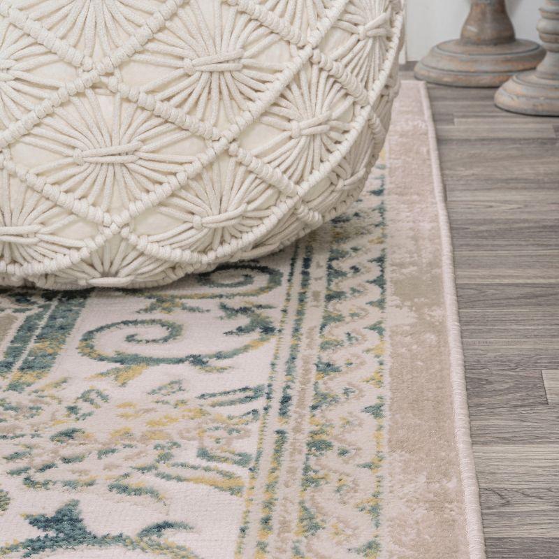 JONATHAN Y Rosalia Cottage Medallion Navy/Ivory 3 ft. x 5 ft. Area Rug
