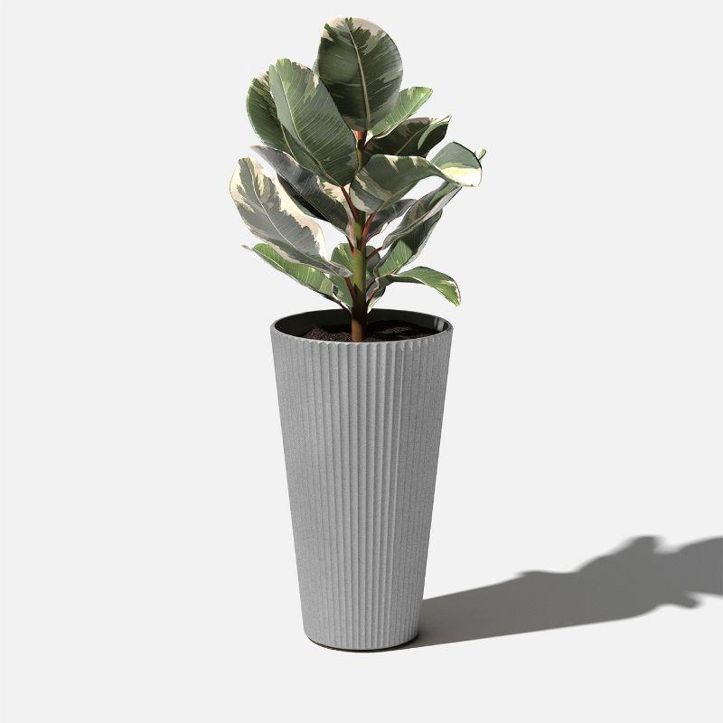 26" Tall Plastic-Stone Planter