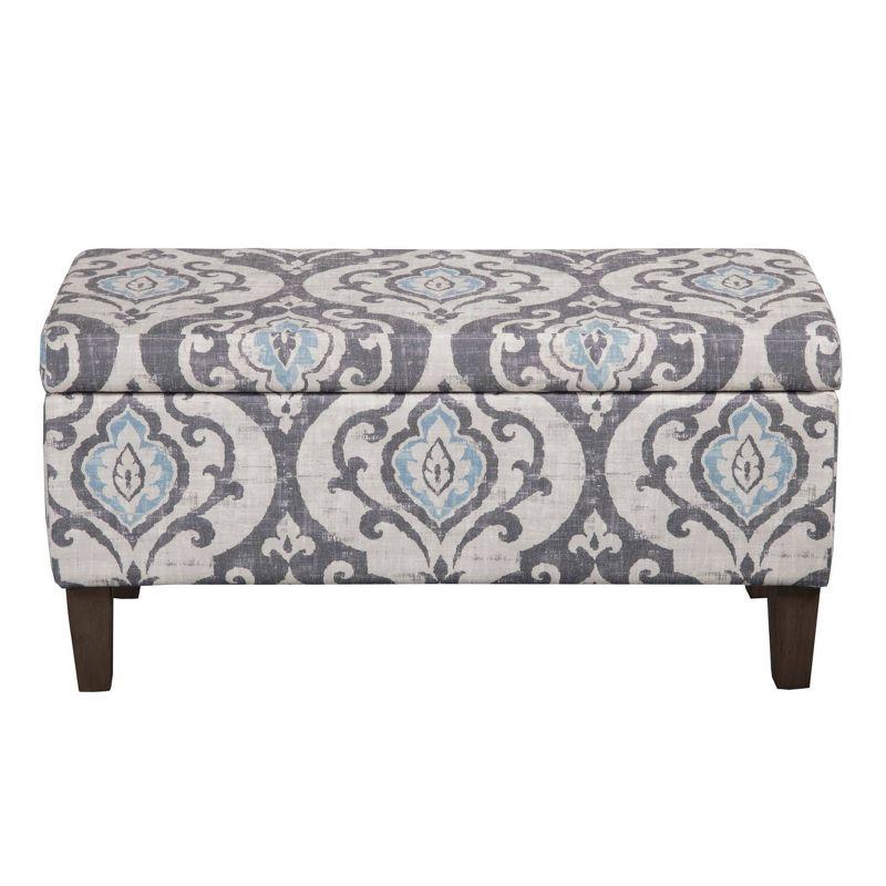 Large Textured Storage Bench - HomePop