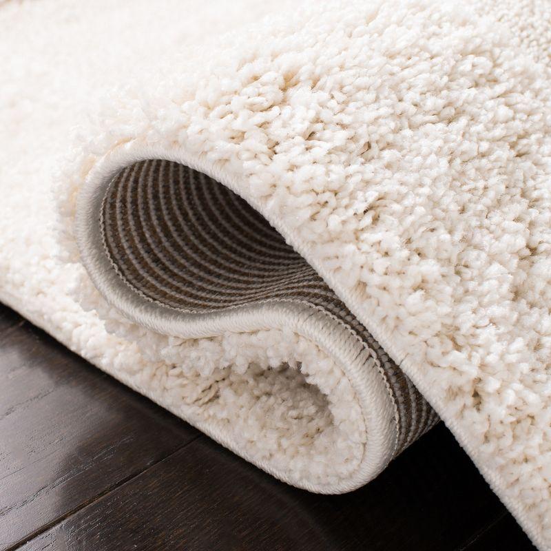 Florida Shag SG454 Power Loomed Indoor Area Rug - Creme/Creme - 6'x9' - Safavieh.