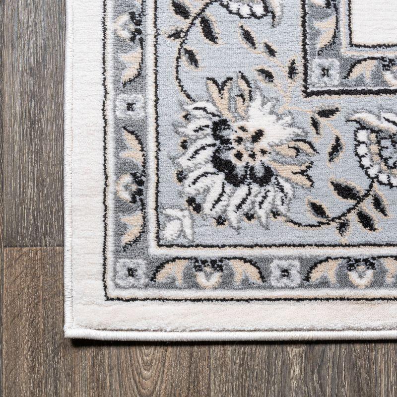 3'x 5' Cherie French Cottage Area Rug, Cream/Light Gray - JONATHAN Y