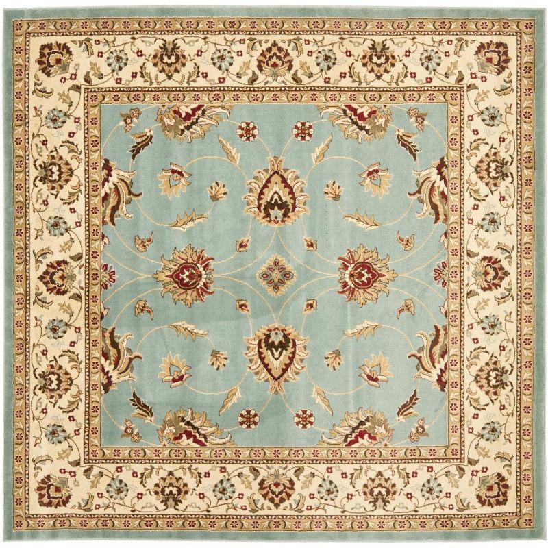 Lyndhurst LNH553 Power Loomed Area Rug - Blue/Ivory - 6'7"x6'7" - Safavieh