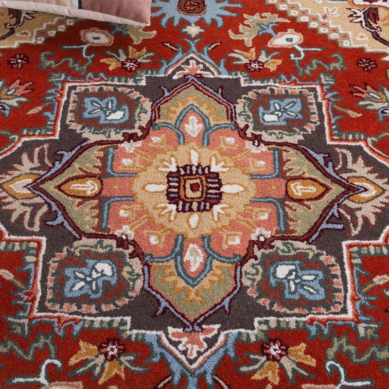 Heritage HG625 Handmade Area Rug - 5'x8' - Red/Pink - Safavieh