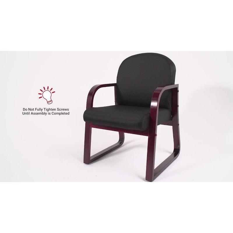 Mahogany Reception Chair - Boss Office Products