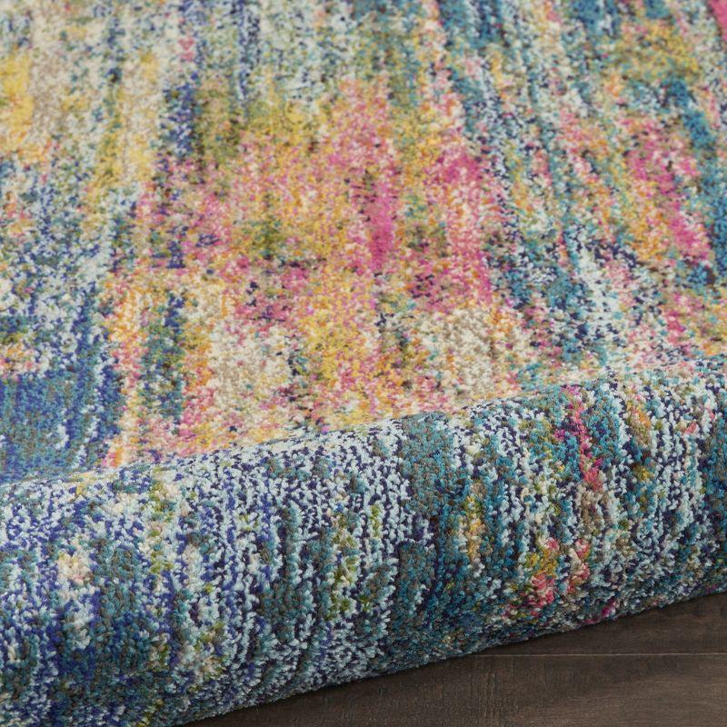 Nourison Celestial 2'2"X10' (10' Runner) Blue/Yellow Indoor Area Rug Colorful Contemporary Abstract by Nourison