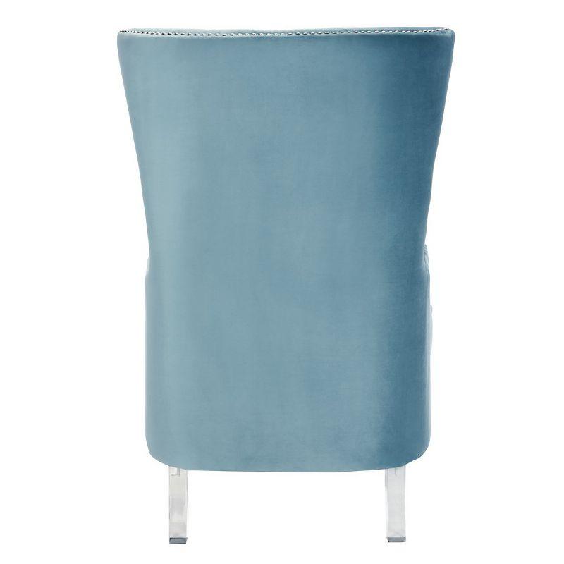 Geode Modern Wingback Chair - SFV4745 - Light Blue - Safavieh Couture