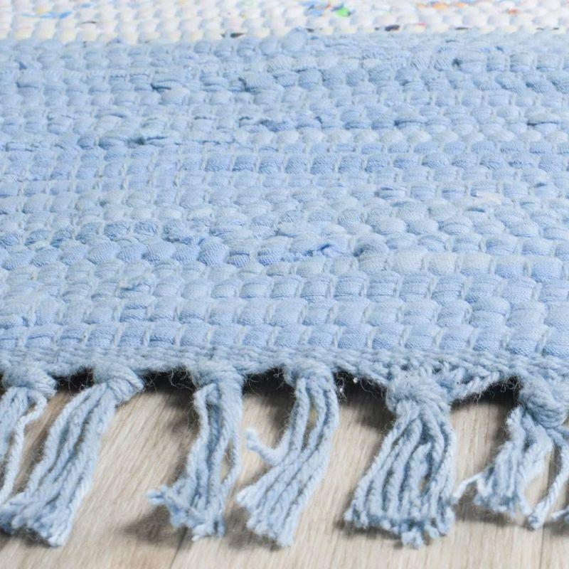 Montauk MTK720 Hand Woven Indoor Area Rug - Ivory/Turquoise - 4'x6' - Safavieh.