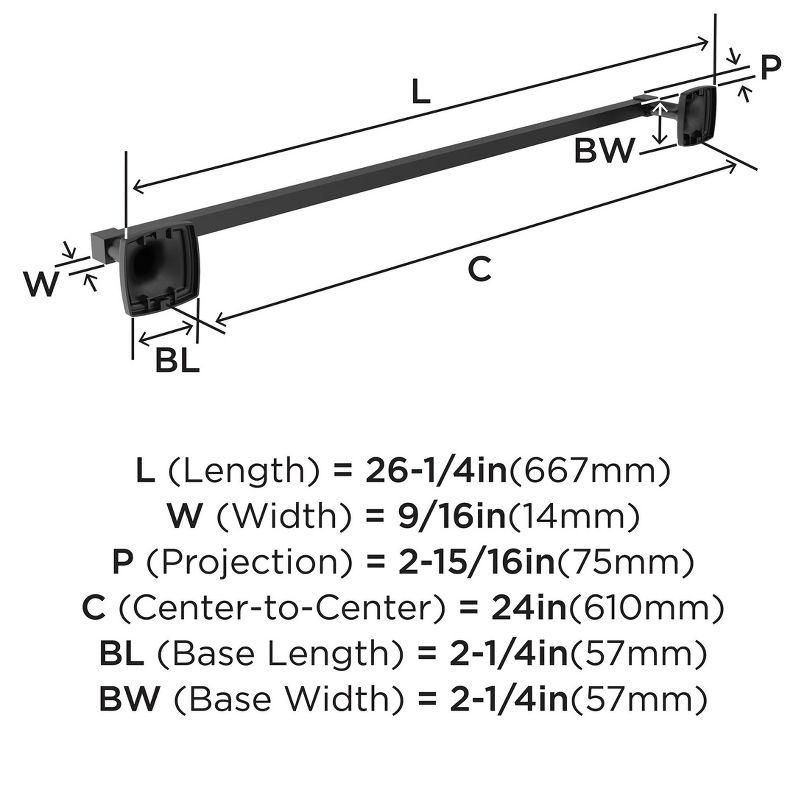 Amerock Stature Wall Mounted Towel Bar