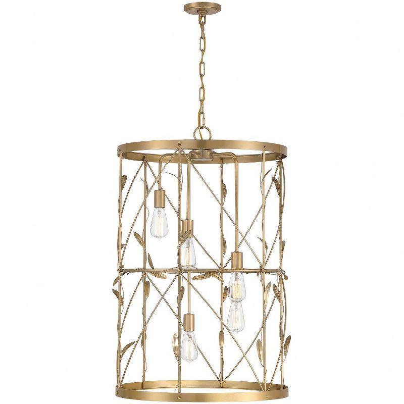 Lexington 5-Light Pendant in Burnished Brass