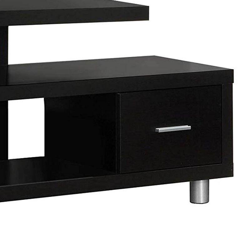 Monarch Specialties Inc. Durable Modern Open Concept Center TV Stand, Cappuccino