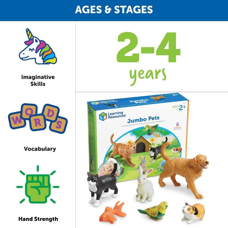 Learning Resources Jumbo Pets, Set Of 6