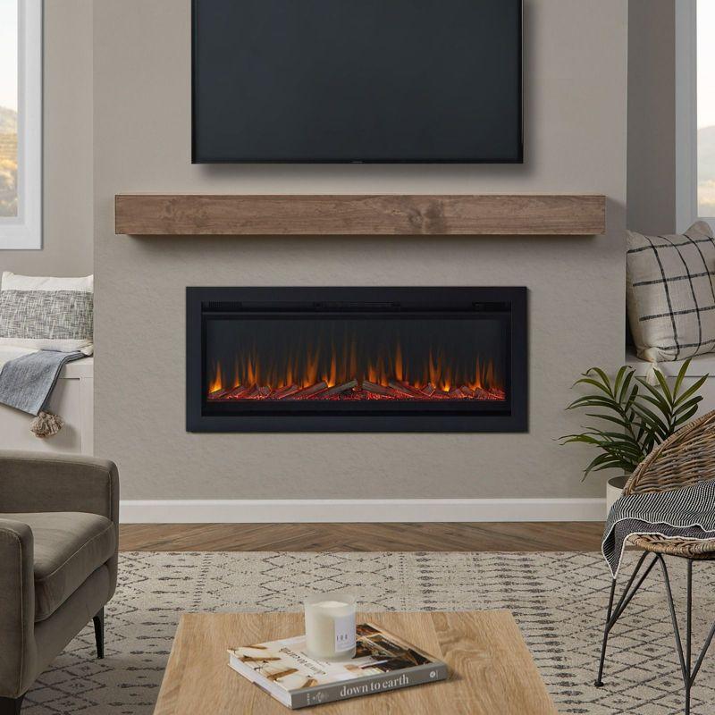 Wall-Mount or Recessed Electric Fireplace by Real Flame