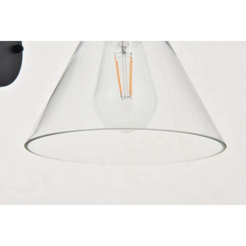 Elegant Lighting Histoire 1 light brass and black Wall Sconce