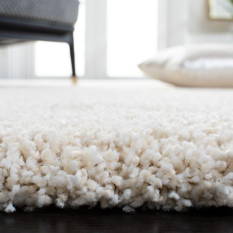 Milan Shag SG180 Power Loomed Indoor Area Rug - Ivory - 7'x7' - Safavieh