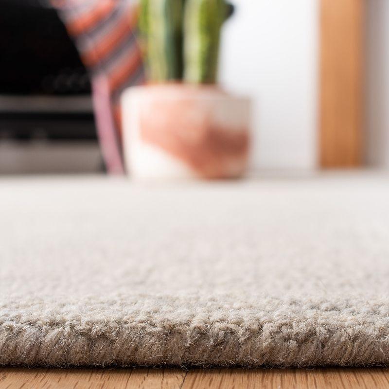 Micro-Loop MLP527 Hand Tufted Indoor Area Rug - Silver/Grey - 5'x5' - Safavieh