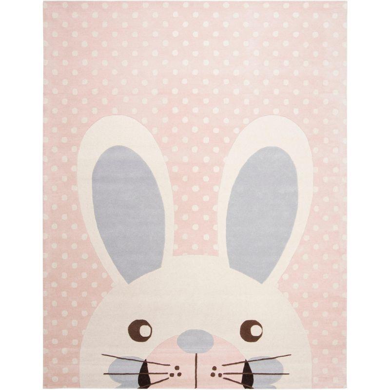 Safavieh Kids SFK922 Hand Tufted Area Rug - Pink/Ivory - 8'x10' - Safavieh.