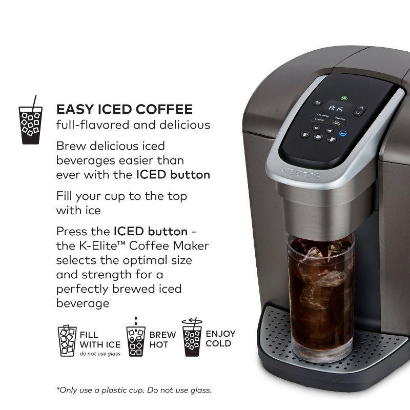 Keurig K-Elite Single-Serve K-Cup Pod Coffee Maker with Iced Coffee Setting