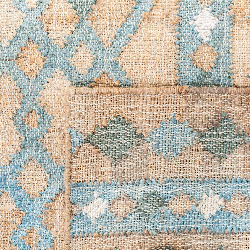 Kilim KLM759 Hand Woven Area Rug - Natural/Blue - 4'x6' - Safavieh.