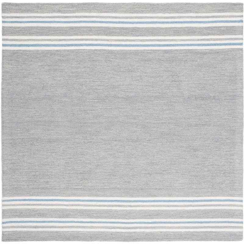 Metro MET603 Hand Tufted Indoor Area Rug - Grey/Blue - 6'x6' - Safavieh