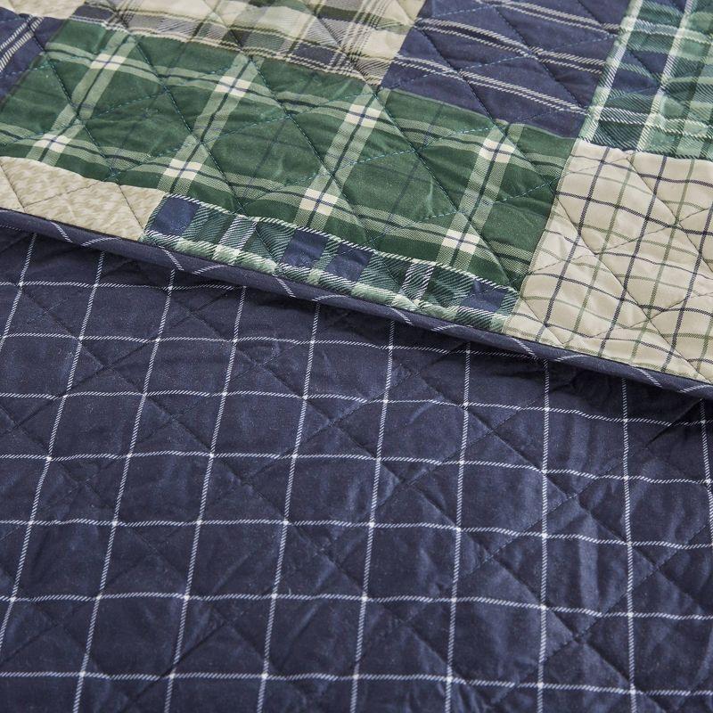 Madison Park Timber 3 Piece Reversible Printed Quilt Set