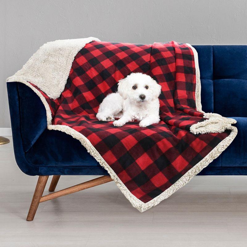 Kritter Planet Waterproof Dog Blanket, 30"x50", Buffalo Red