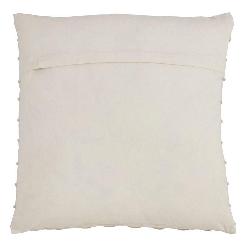 Ivory Nautical Rope Down Filled 20" Throw Pillow