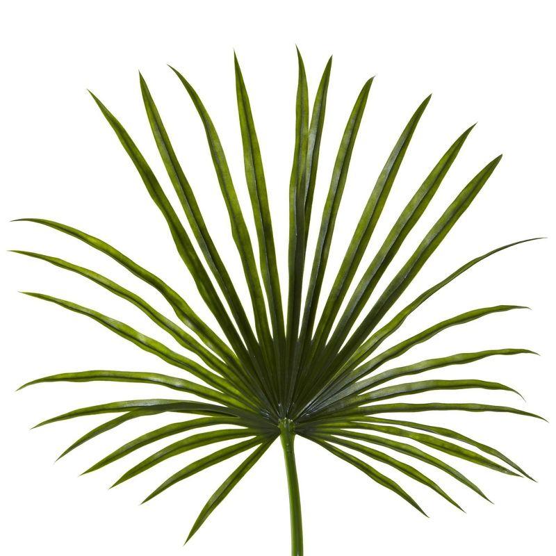 Nearly Natural 50-in Fan Palm Spray Artificial Plant (Set of 2)