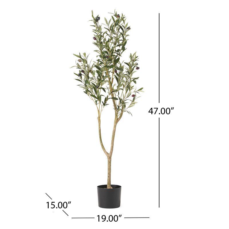 GDFStudio Atoka Artificial Olive Tree, Green