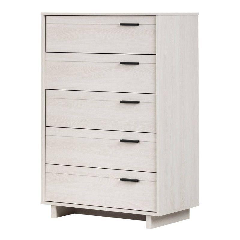 Fynn Winter Oak Industrial 5-Drawer Kids' Chest