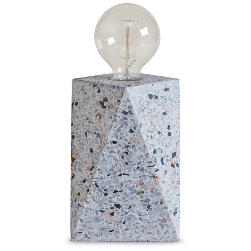 Signature Design by Ashley Maywick Table Lamp White/Gray: Contemporary Terrazzo Desk Task Lamp, UL Listed, No Shade