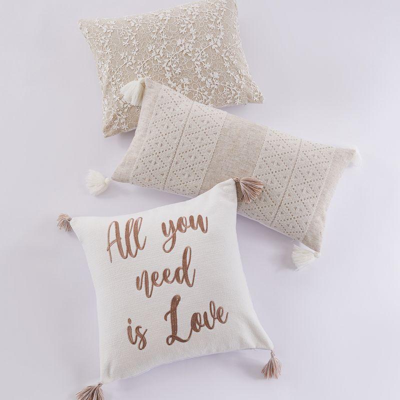 Sanira Taupe Geometric Decorative Pillow - Levtex Home