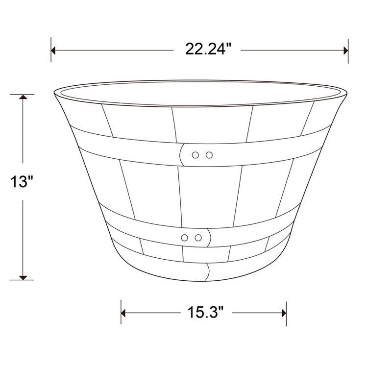 Southern Patio Whiskey Barrel Planter - Southern Patio