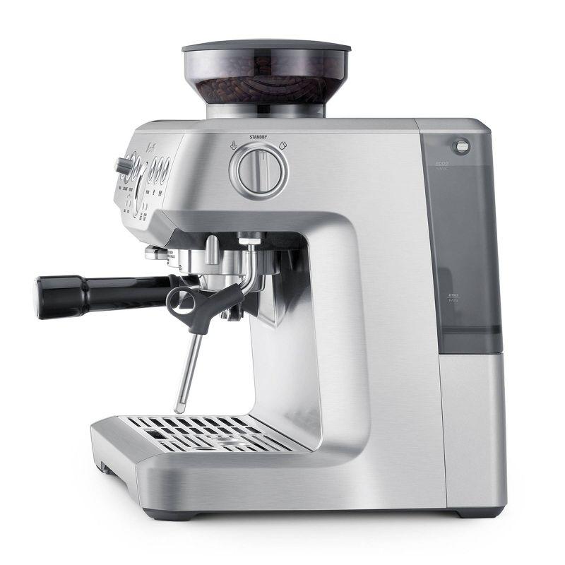 Brushed Stainless Steel Super Automatic Espresso Machine with Grinder