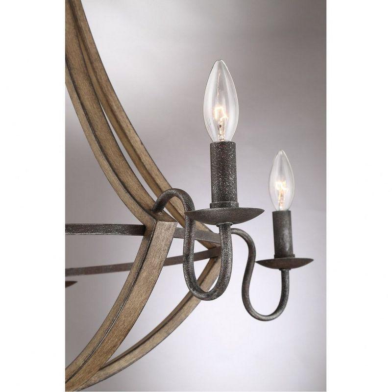 Quoizel Lighting Shire 5 - Light Chandelier in  Rustic Black