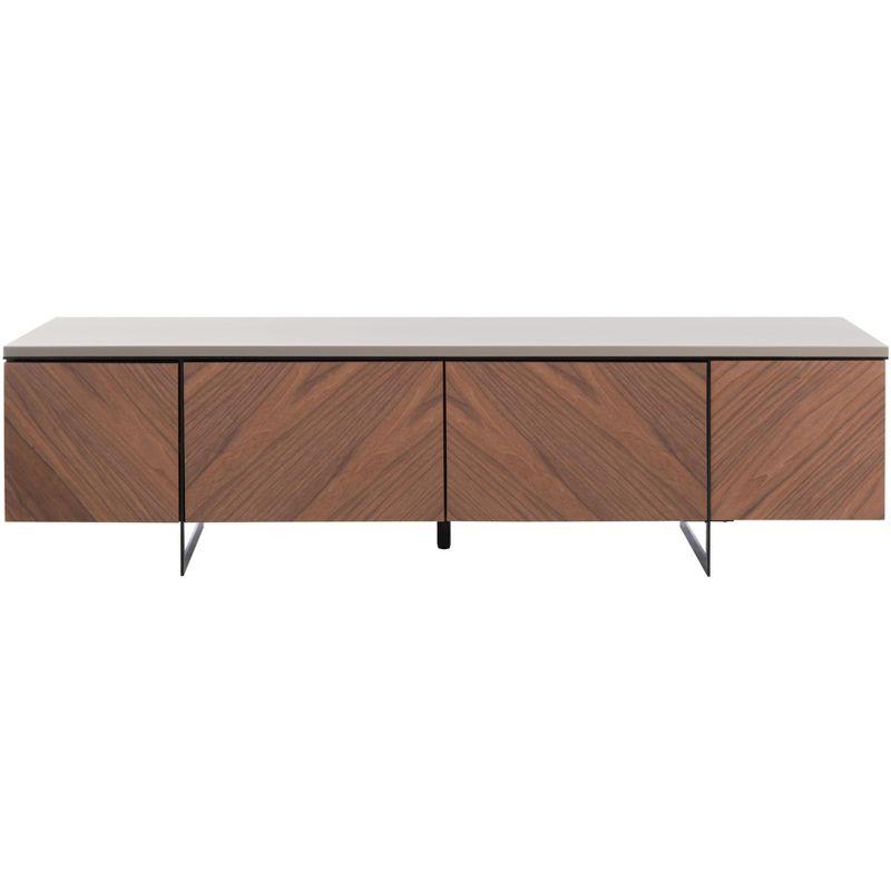 Archie Chevron TV Stand - SFV8716 - Walnut - Safavieh Couture