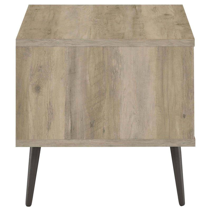 Coaster Welsh Mid Century Modern Wood End Table With Shelf Antique Pine/Gray