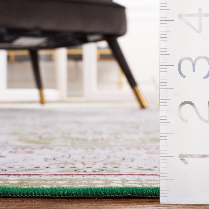 Tucson TSN136 Power Loomed Machine Washable Area Rug - Green/Beige - 4'x6' - Safavieh.