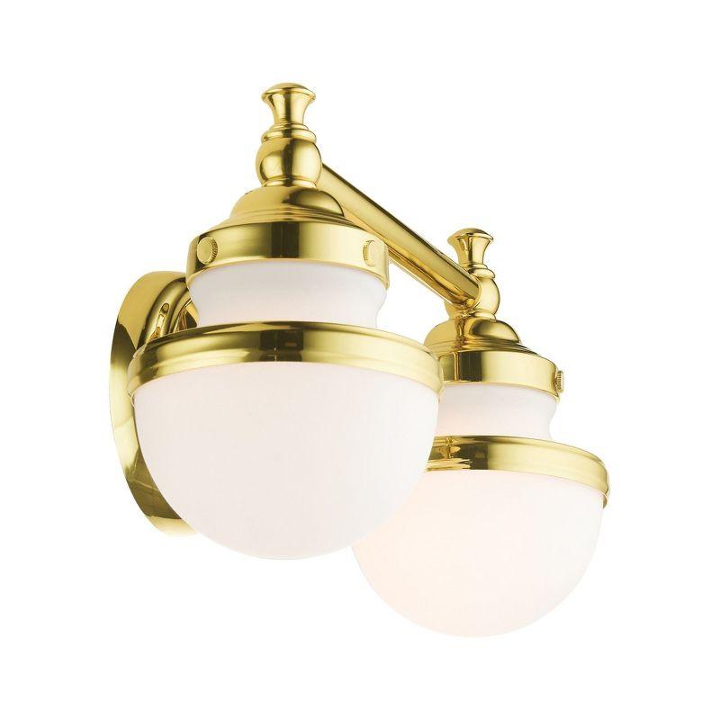 Livex Lighting Oldwick 2 - Light Vanity in  Polished Brass